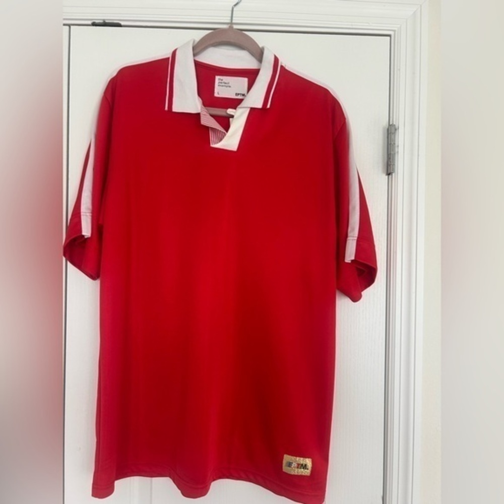 Men’s Red Polo Shirt L nwt